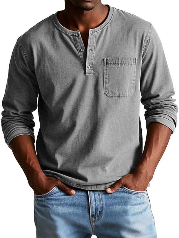 CRAWFORD DALLAS | VINTAGE HENLEY SWEATER