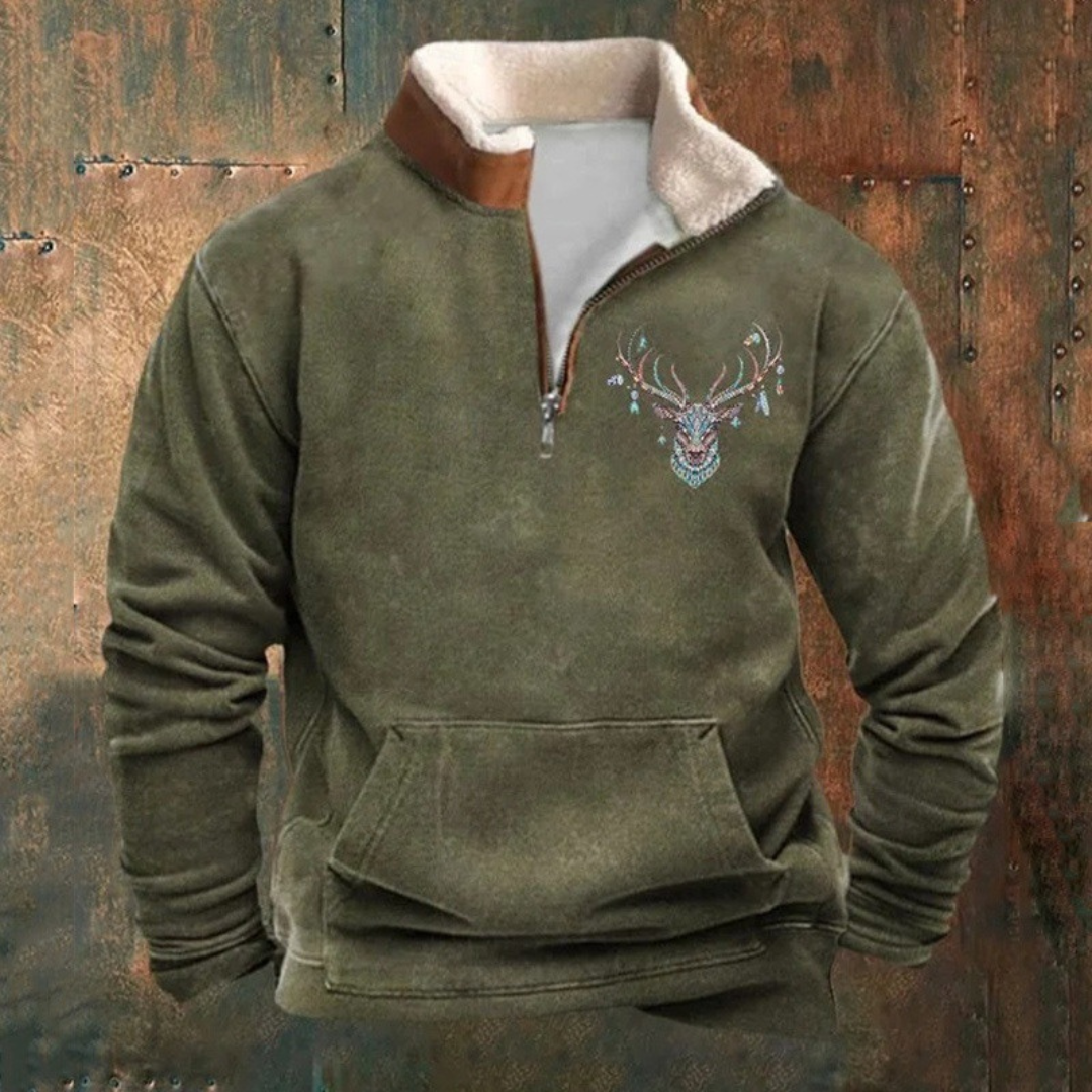 CRAWFORD DALLAS | CASUAL PULLOVER WITH ZIP