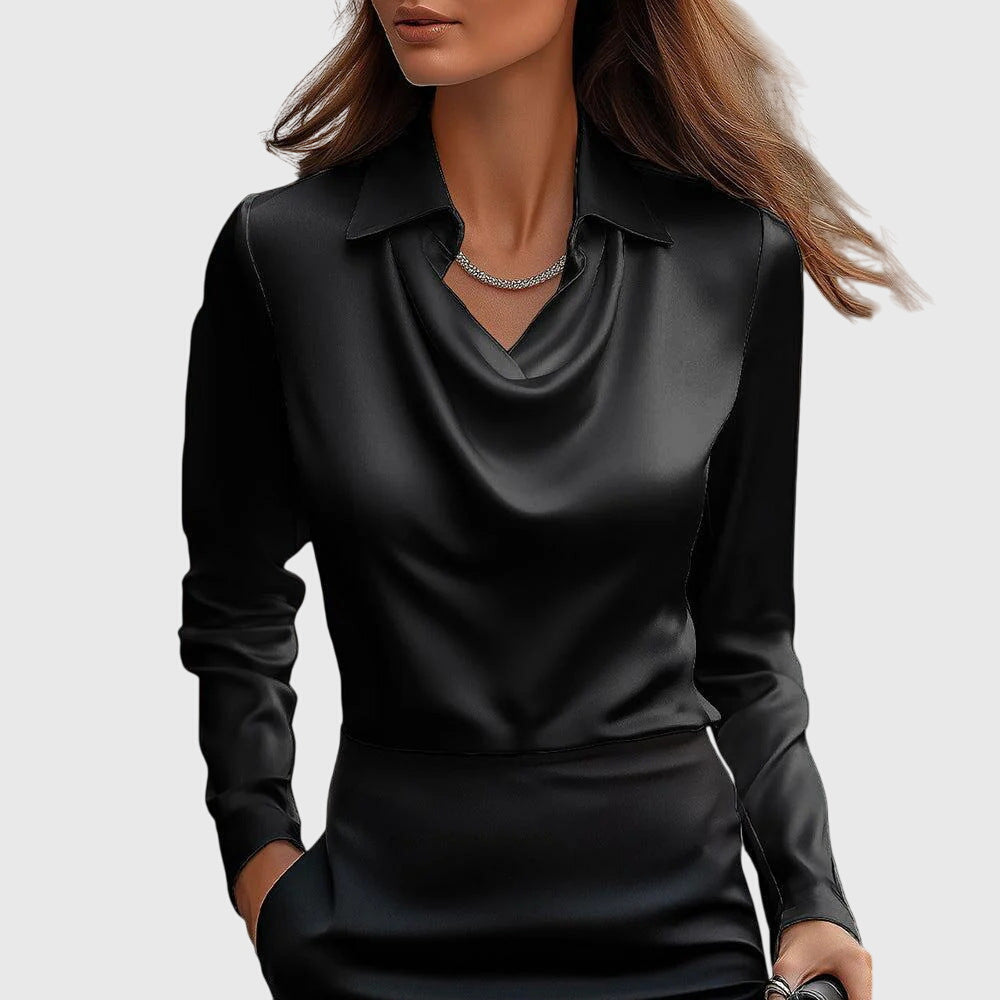 Sylvie | Blouse with luxurious shine
