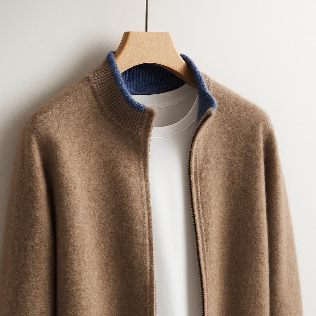CRAWFORD DALLAS | ZIP-UP KNIT JACKET