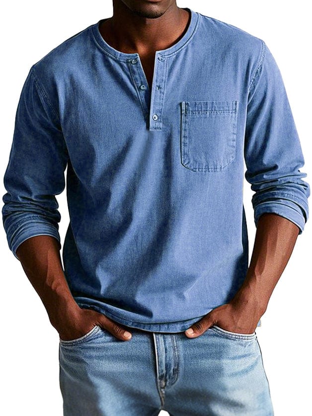 CRAWFORD DALLAS | VINTAGE HENLEY SWEATER