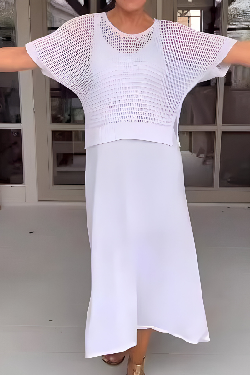 Karen | Dress with Knit Top & Flowing Skirt
