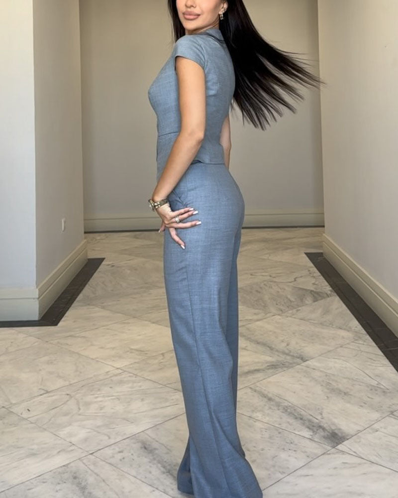 Nicole | V-neck top and matching pants