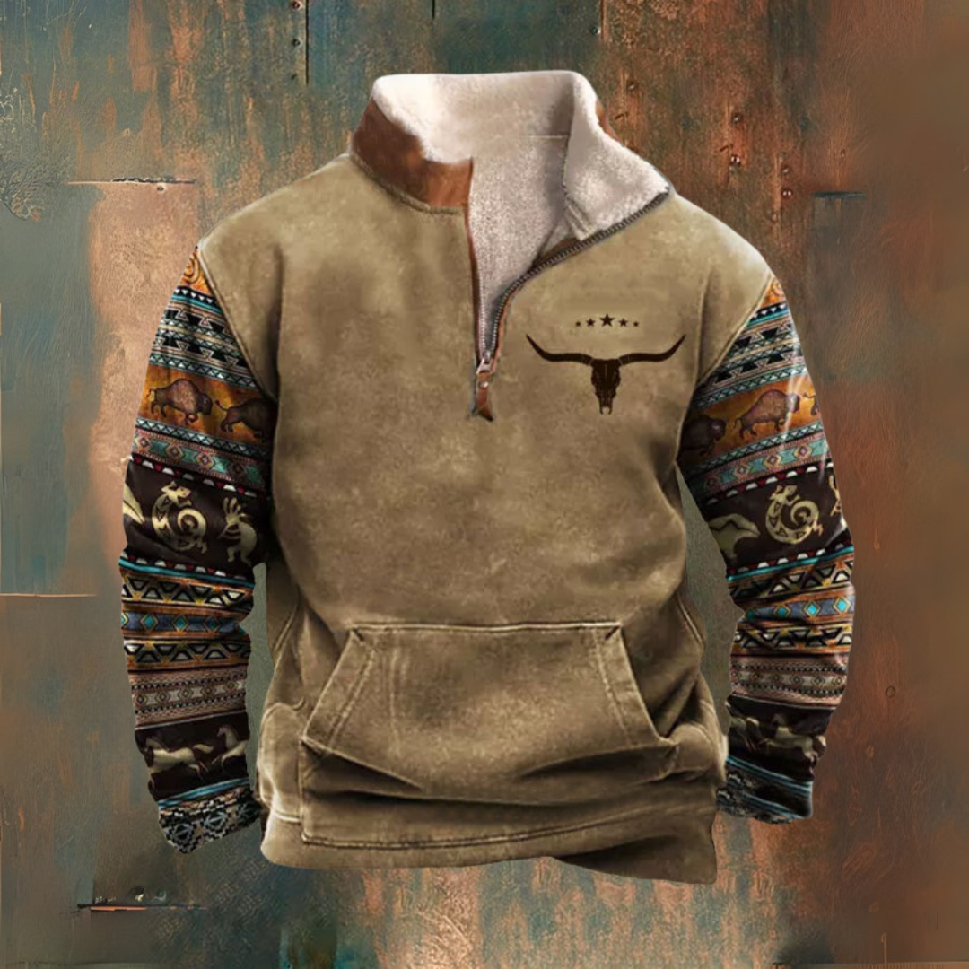CRAWFORD DALLAS | PULLOVER WITH HALF ZIP