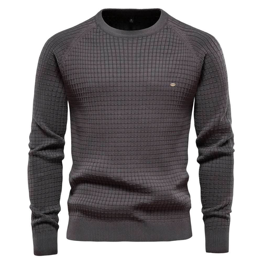 CRAWFORD DALLAS | MEN'S CHECKERED PATTERN PULLOVER