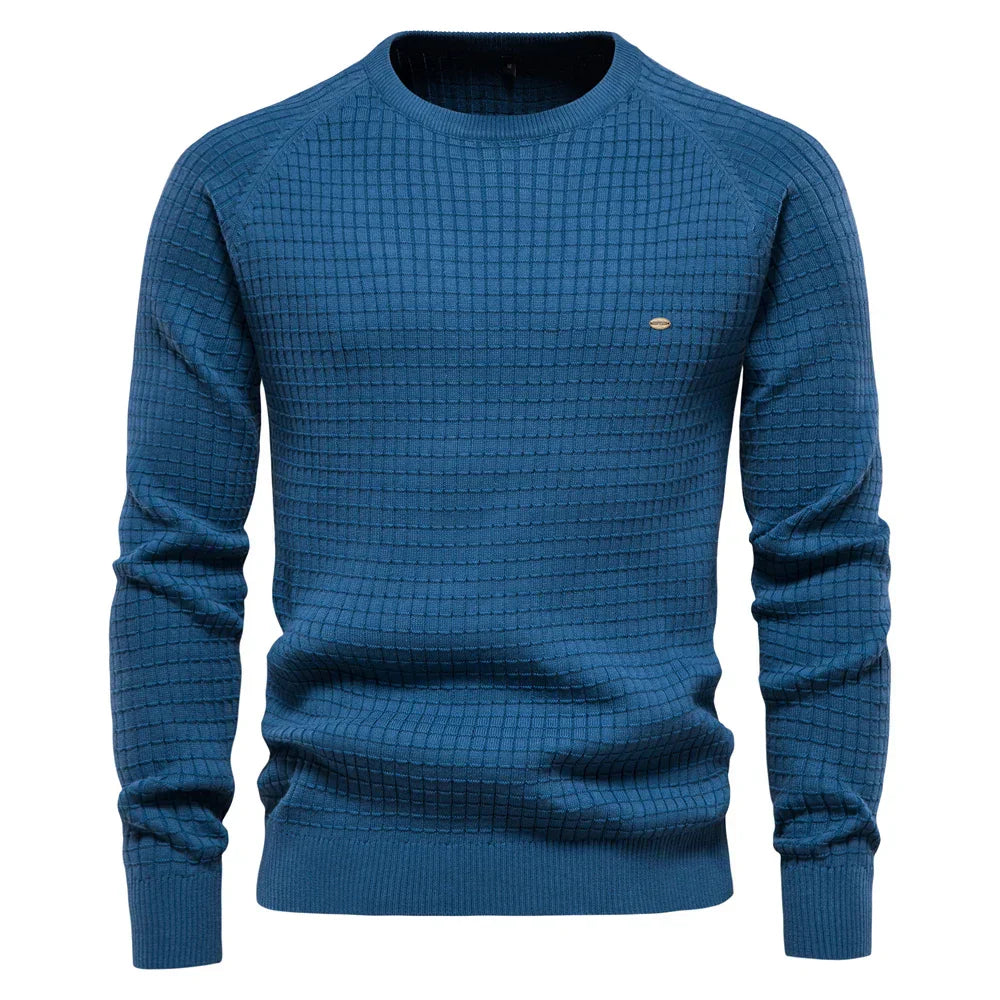 CRAWFORD DALLAS | MEN'S CHECKERED PATTERN PULLOVER