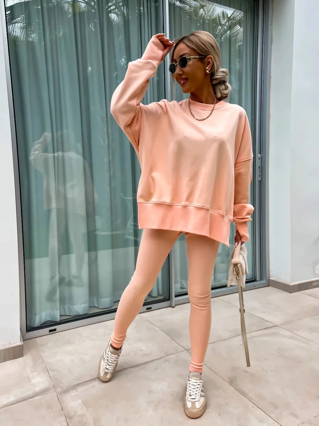 Michelle | Coordinated set with oversized sweatshirt and leggings