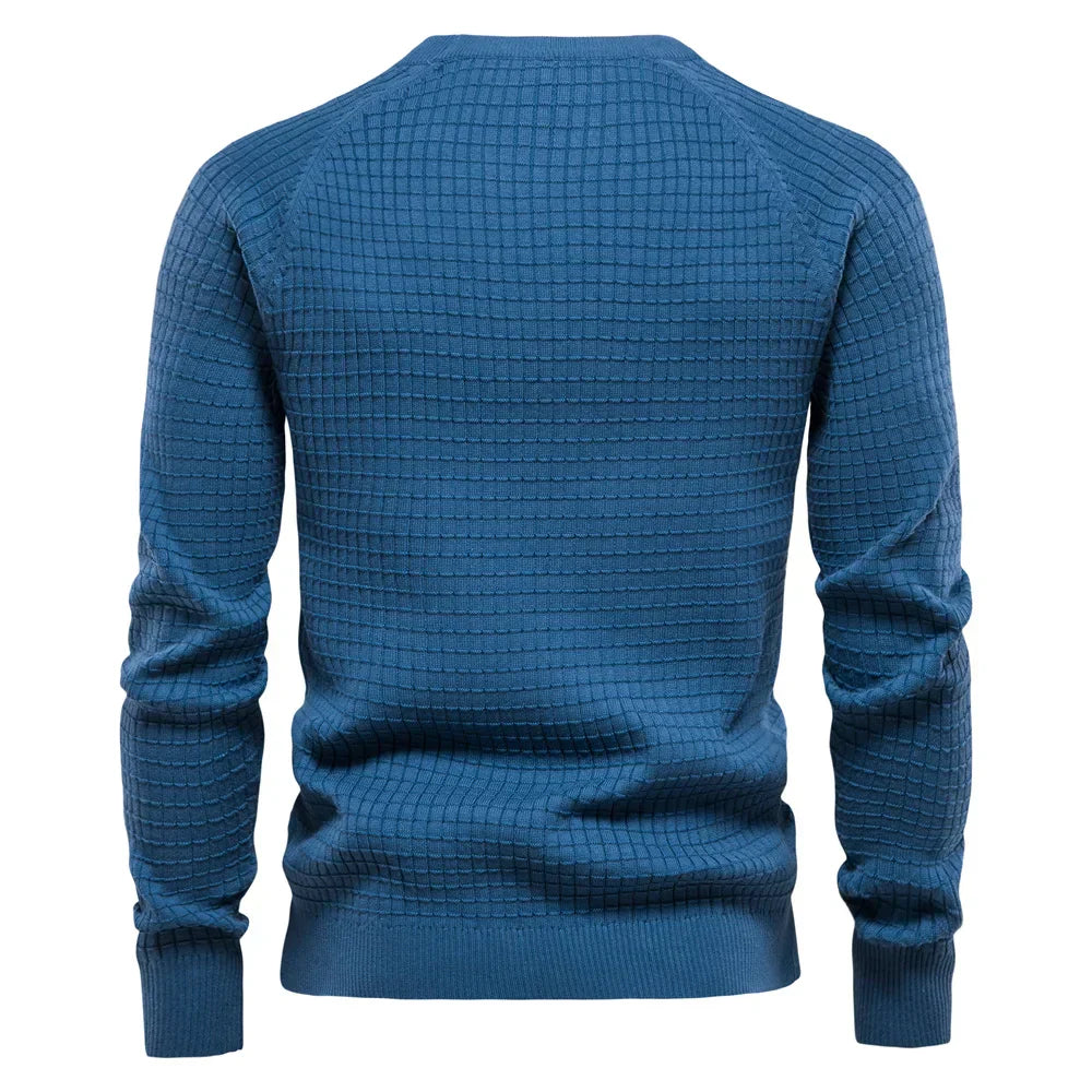 CRAWFORD DALLAS | MEN'S CHECKERED PATTERN PULLOVER