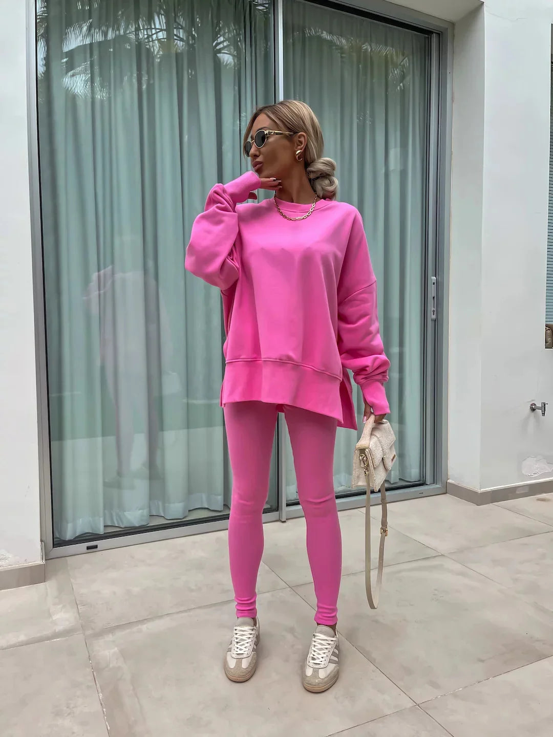 Michelle | Coordinated set with oversized sweatshirt and leggings