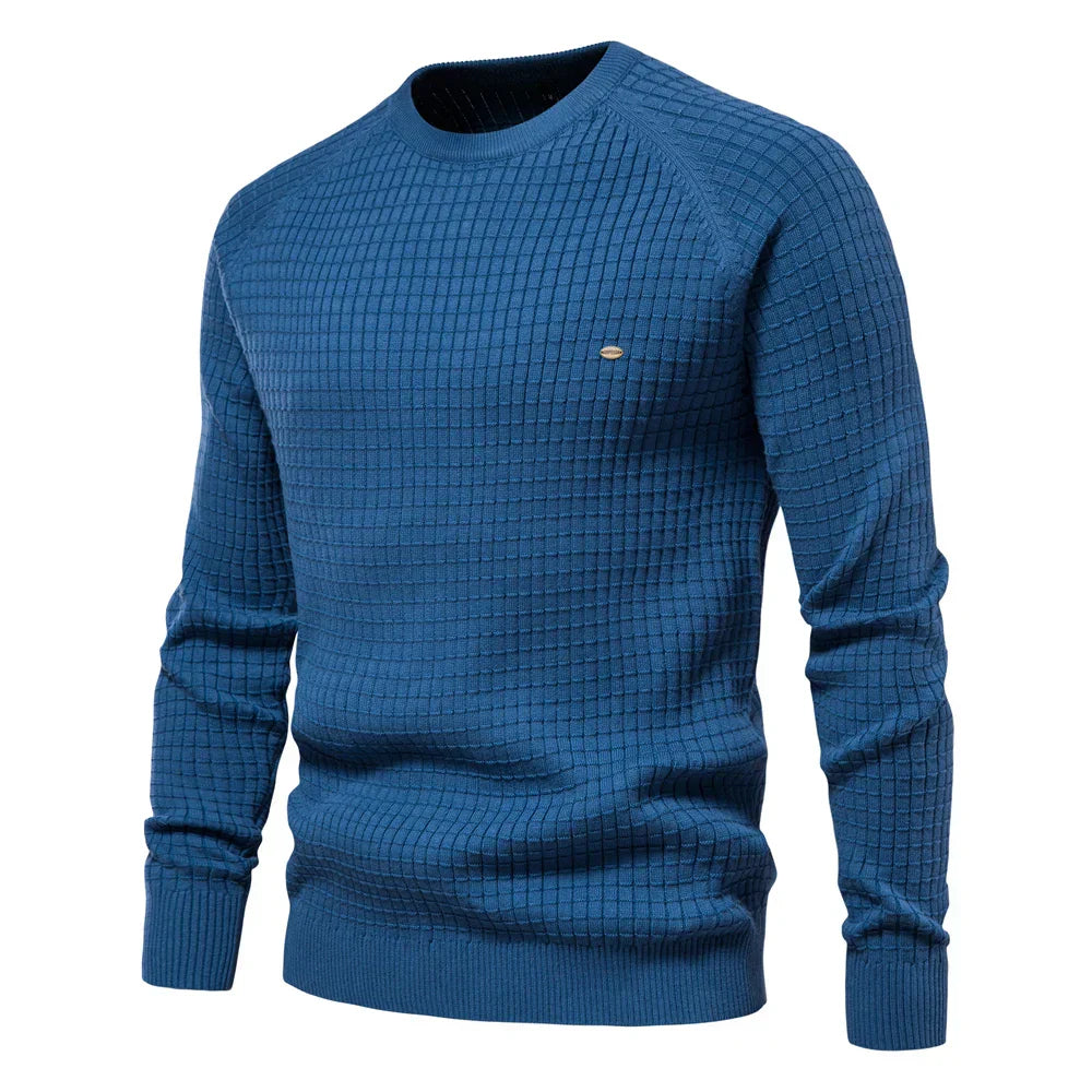 CRAWFORD DALLAS | MEN'S CHECKERED PATTERN PULLOVER