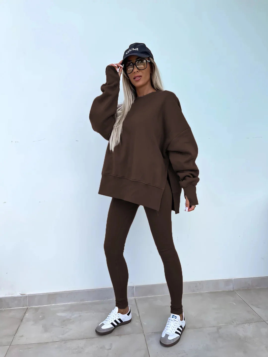 Michelle | Coordinated set with oversized sweatshirt and leggings