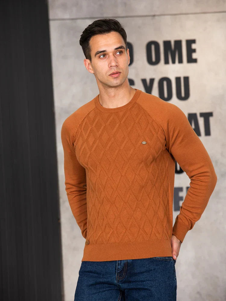 CRAWFORD DALLAS | CHECKED MEN'S PULLOVER