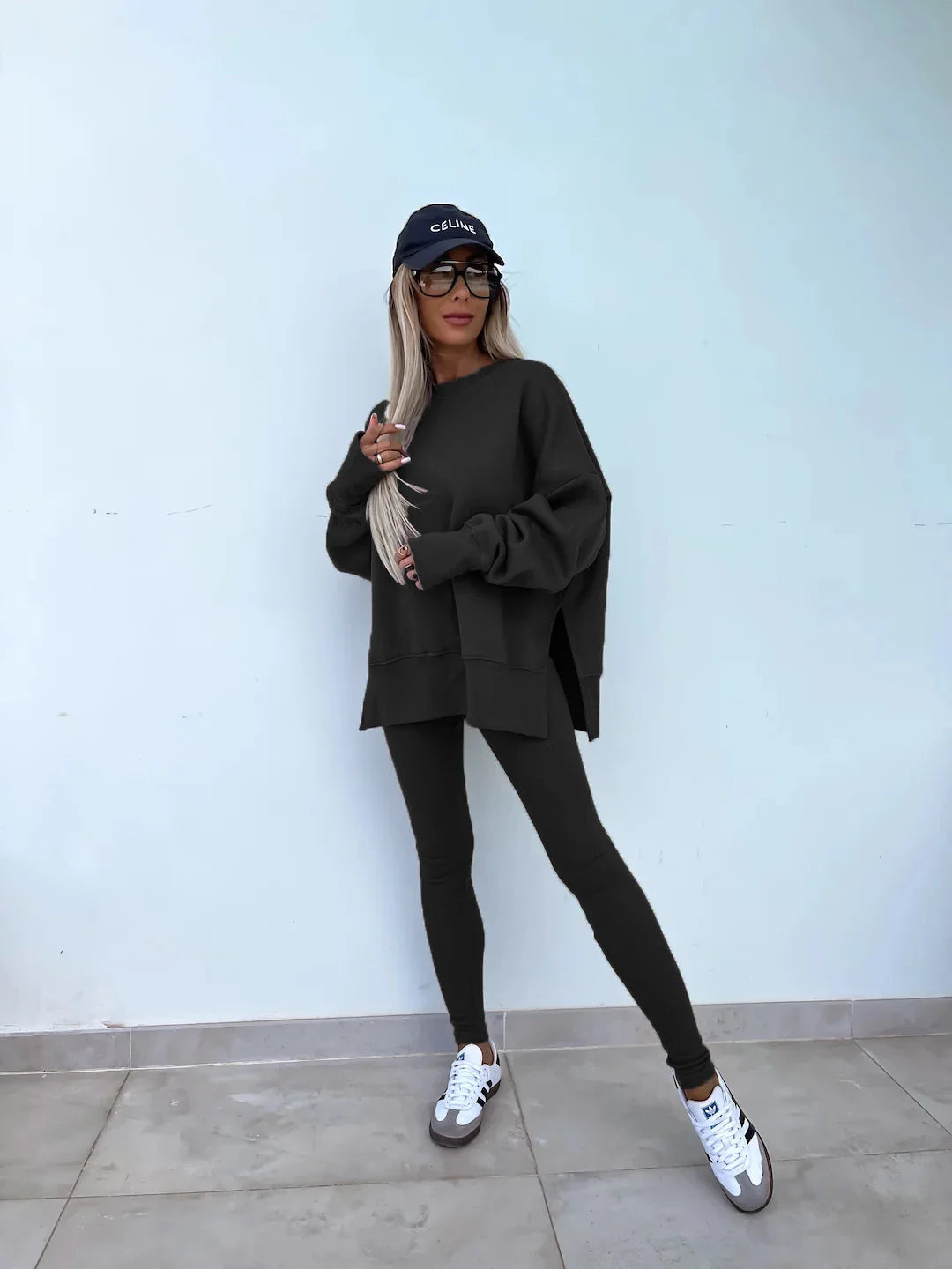 Michelle | Coordinated set with oversized sweatshirt and leggings