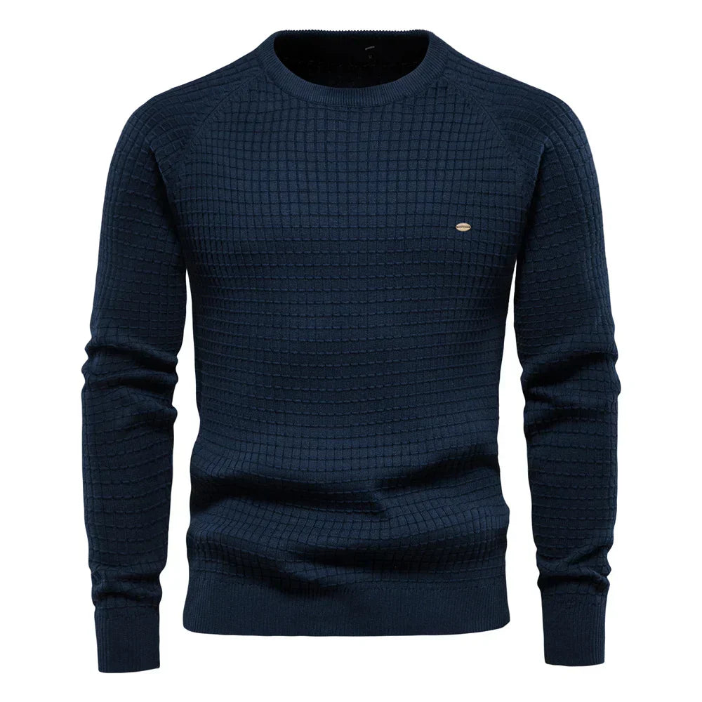 CRAWFORD DALLAS | MEN'S CHECKERED PATTERN PULLOVER