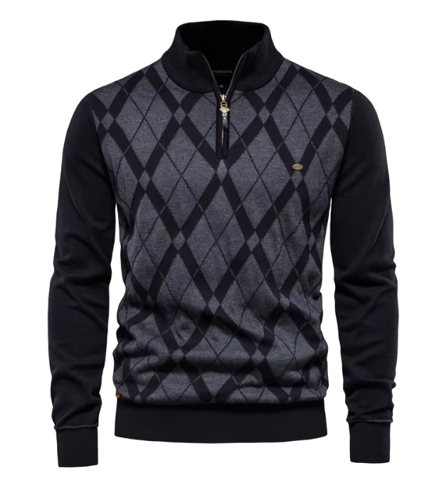 CRAWFORD DALLAS | MEN'S PULLOVER WITH HALF-ZIP