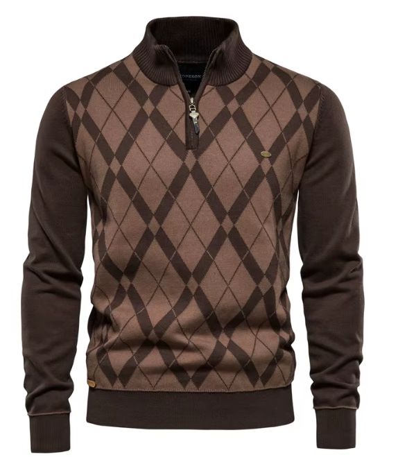 CRAWFORD DALLAS | MEN'S PULLOVER WITH HALF-ZIP