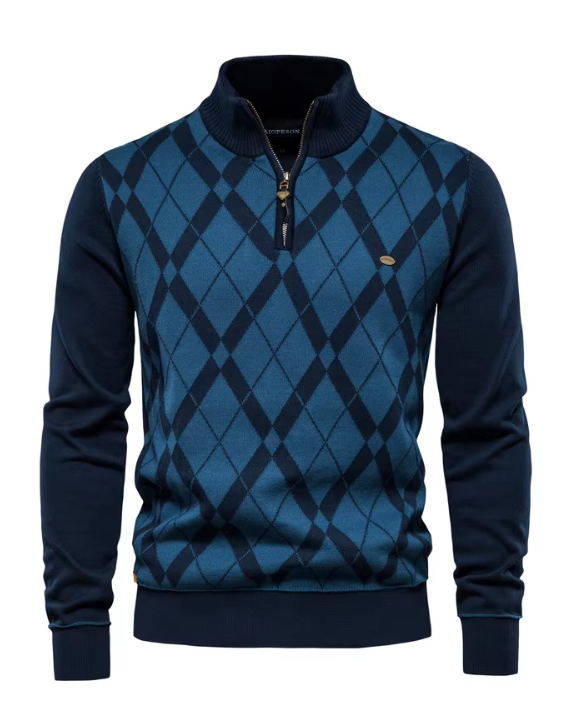 CRAWFORD DALLAS | MEN'S PULLOVER WITH HALF-ZIP