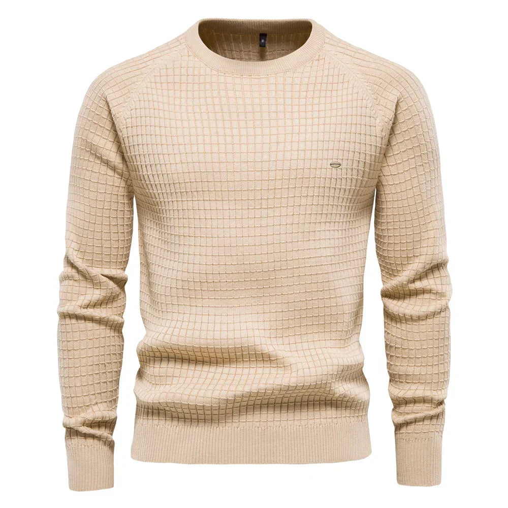 CRAWFORD DALLAS | MEN'S CHECKERED PATTERN PULLOVER