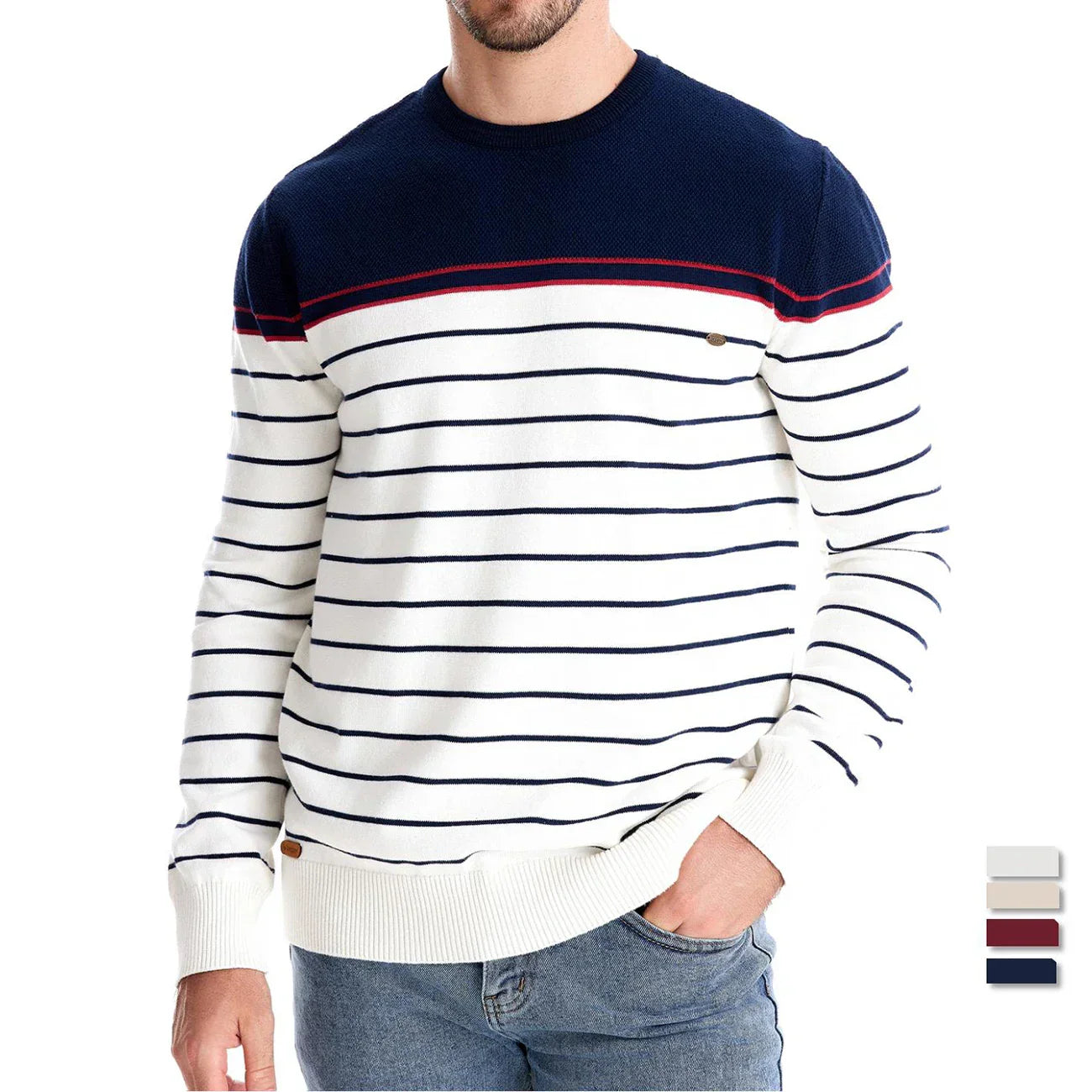 CRAWFORD DALLAS | STRIPED MEN'S SWEATER