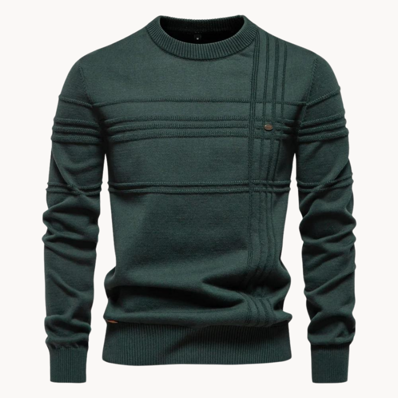 CRAWFORD DALLAS | MEN'S CHECK PATTERN KNITWEAR