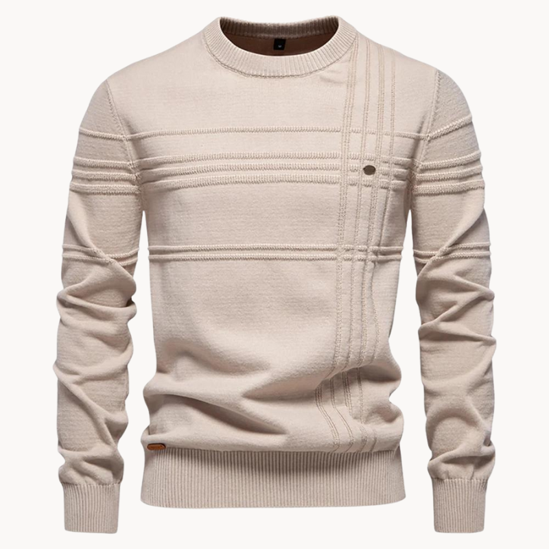 CRAWFORD DALLAS | MEN'S CHECK PATTERN KNITWEAR
