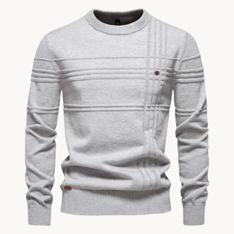 CRAWFORD DALLAS | MEN'S CHECK PATTERN KNITWEAR