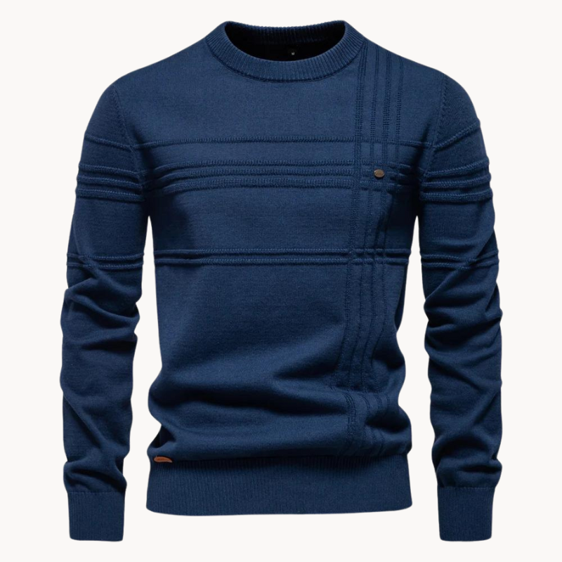 CRAWFORD DALLAS | MEN'S CHECK PATTERN KNITWEAR