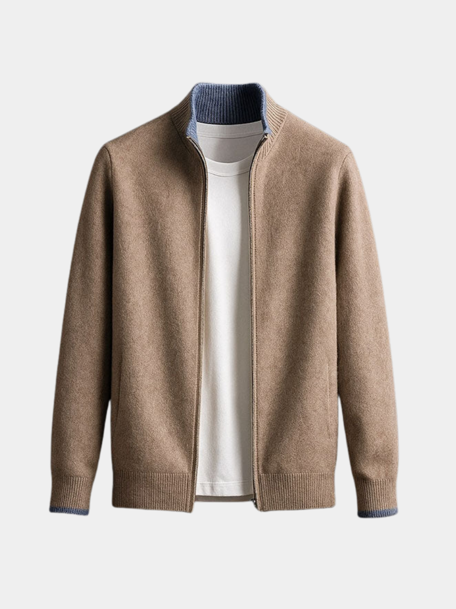 CRAWFORD DALLAS | ZIP-UP KNIT JACKET