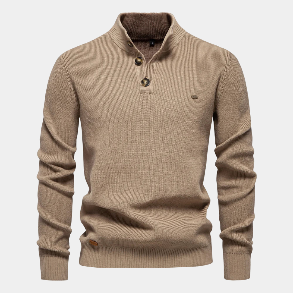 CRAWFORD DALLAS | MEN'S PULLOVER WITH BUTTON DESIGN