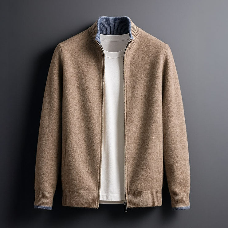 CRAWFORD DALLAS | ZIP-UP KNIT JACKET
