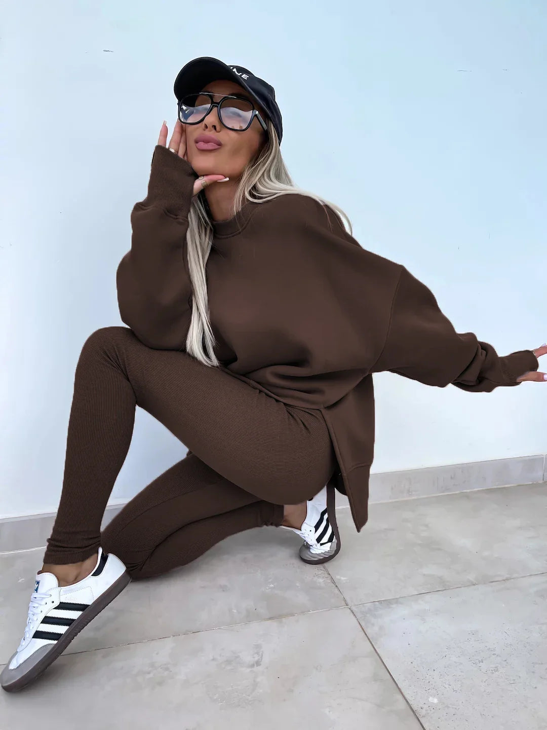 Michelle | Coordinated set with oversized sweatshirt and leggings