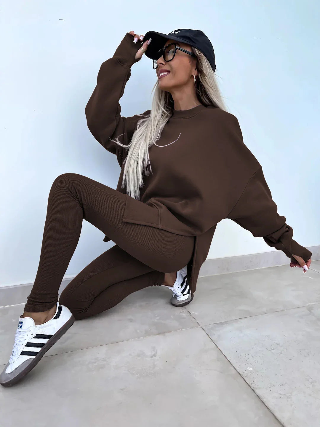 Michelle | Coordinated set with oversized sweatshirt and leggings