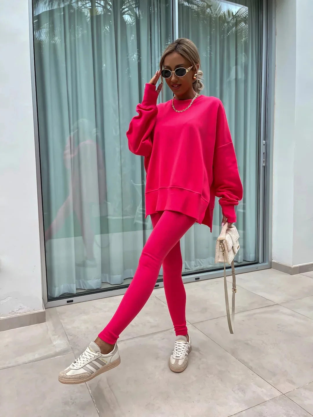 Michelle | Coordinated set with oversized sweatshirt and leggings