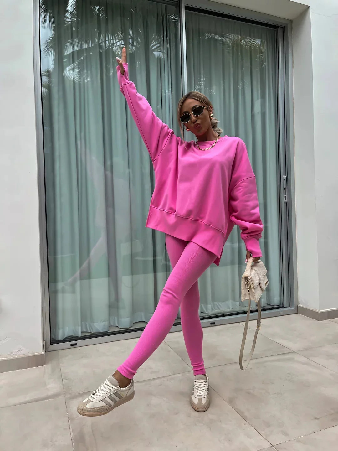 Michelle | Coordinated set with oversized sweatshirt and leggings