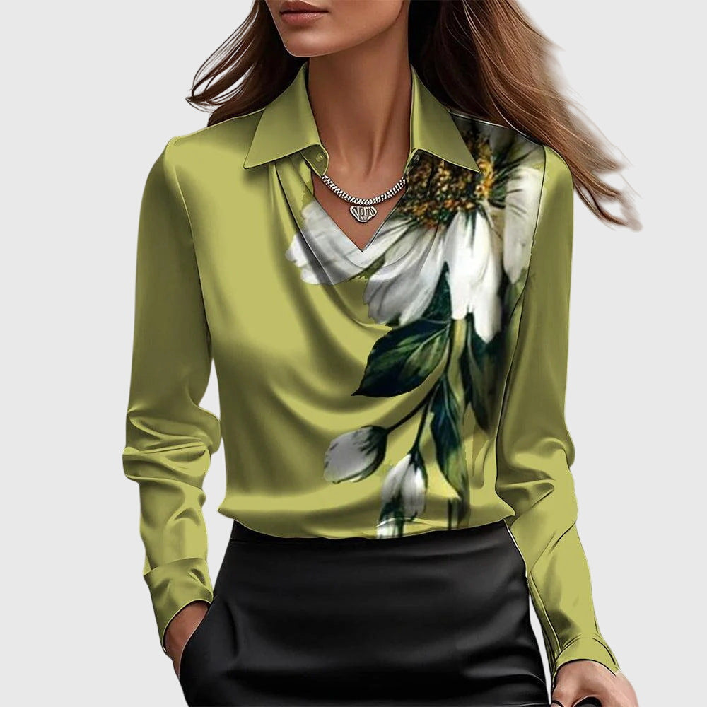Sylvie | Blouse with luxurious shine
