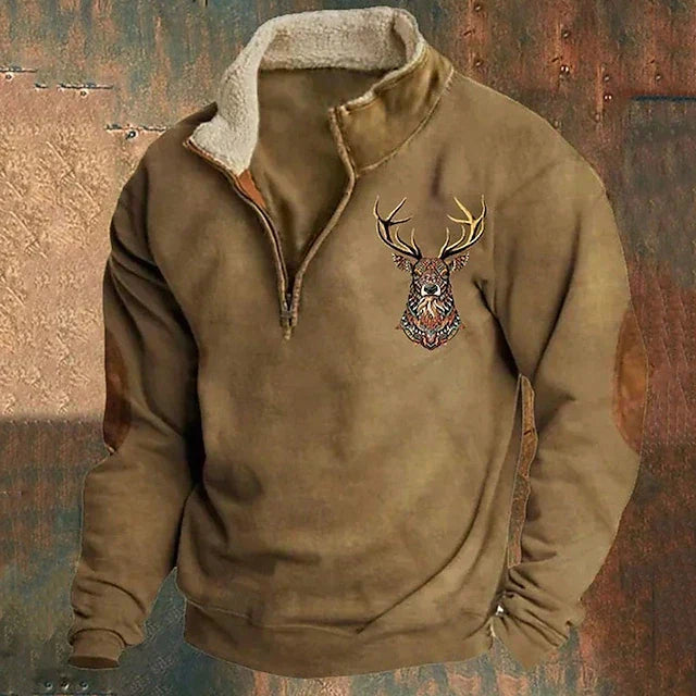 CRAWFORD DALLAS | SWEATER WITH DEER DETAIL