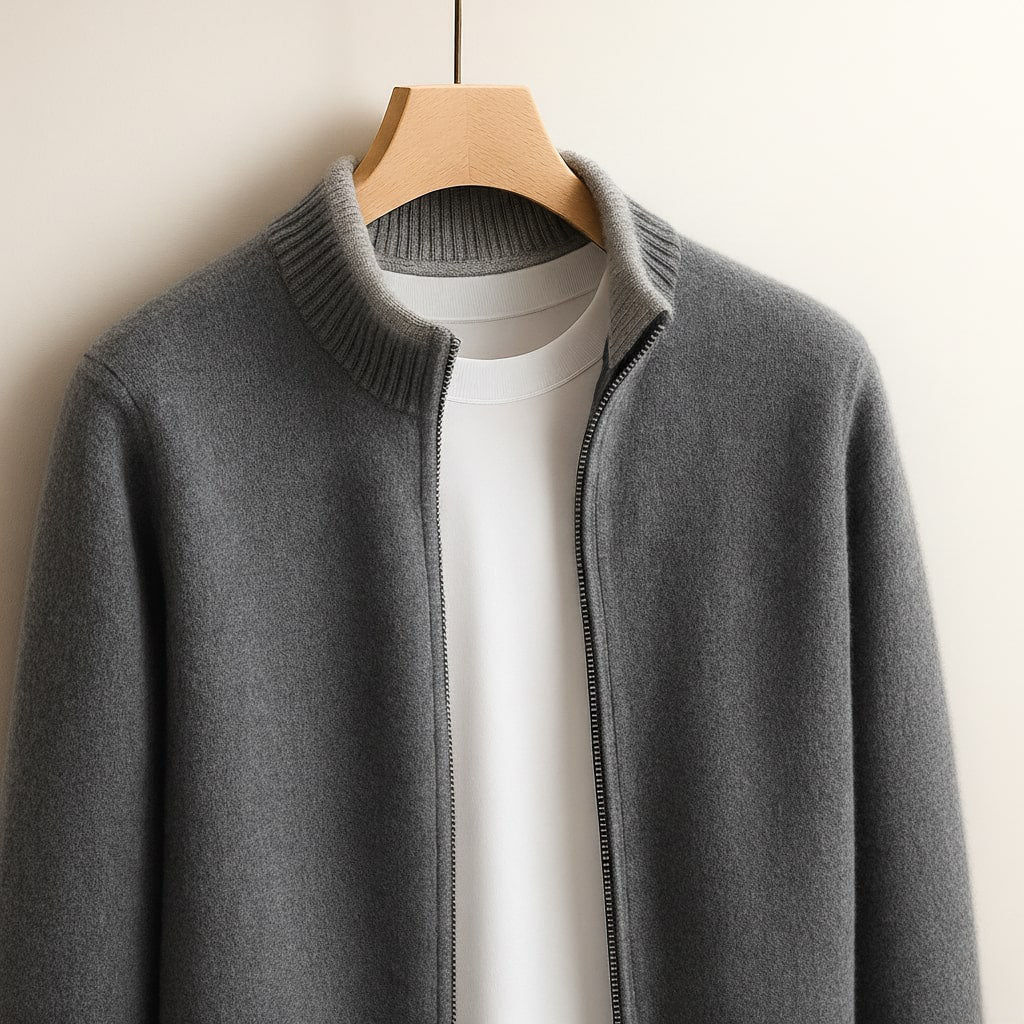CRAWFORD DALLAS | ZIP-UP KNIT JACKET