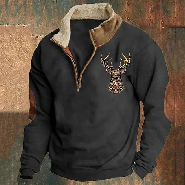 CRAWFORD DALLAS | SWEATER WITH DEER DETAIL
