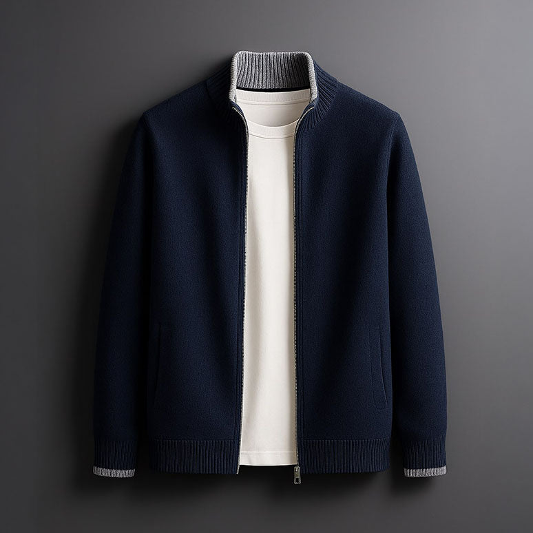 CRAWFORD DALLAS | ZIP-UP KNIT JACKET