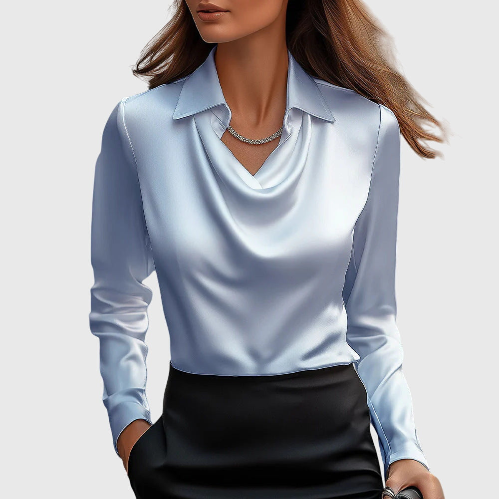 Sylvie | Blouse with luxurious shine
