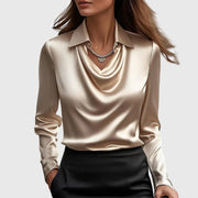 Sylvie | Blouse with luxurious shine