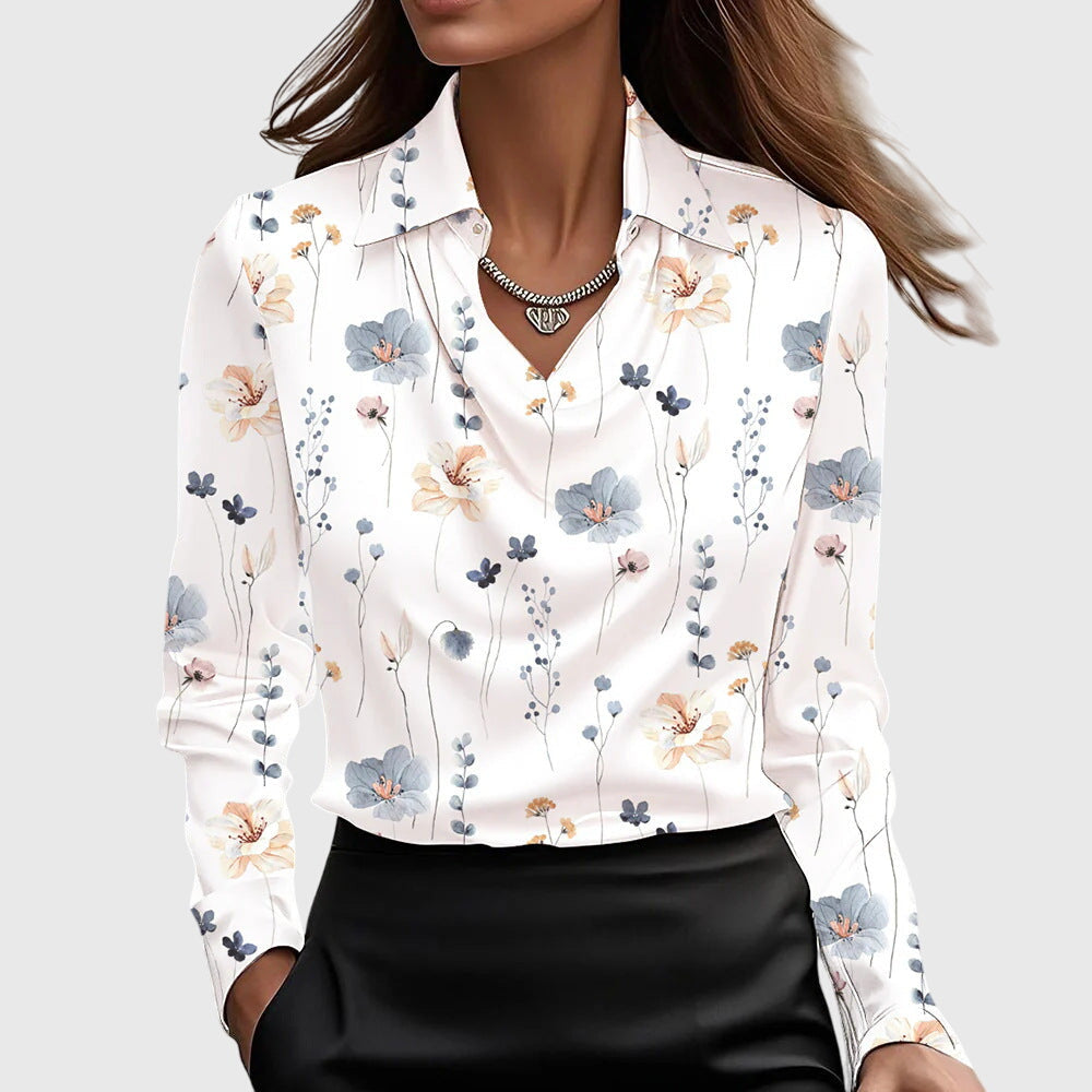 Sylvie | Blouse with luxurious shine