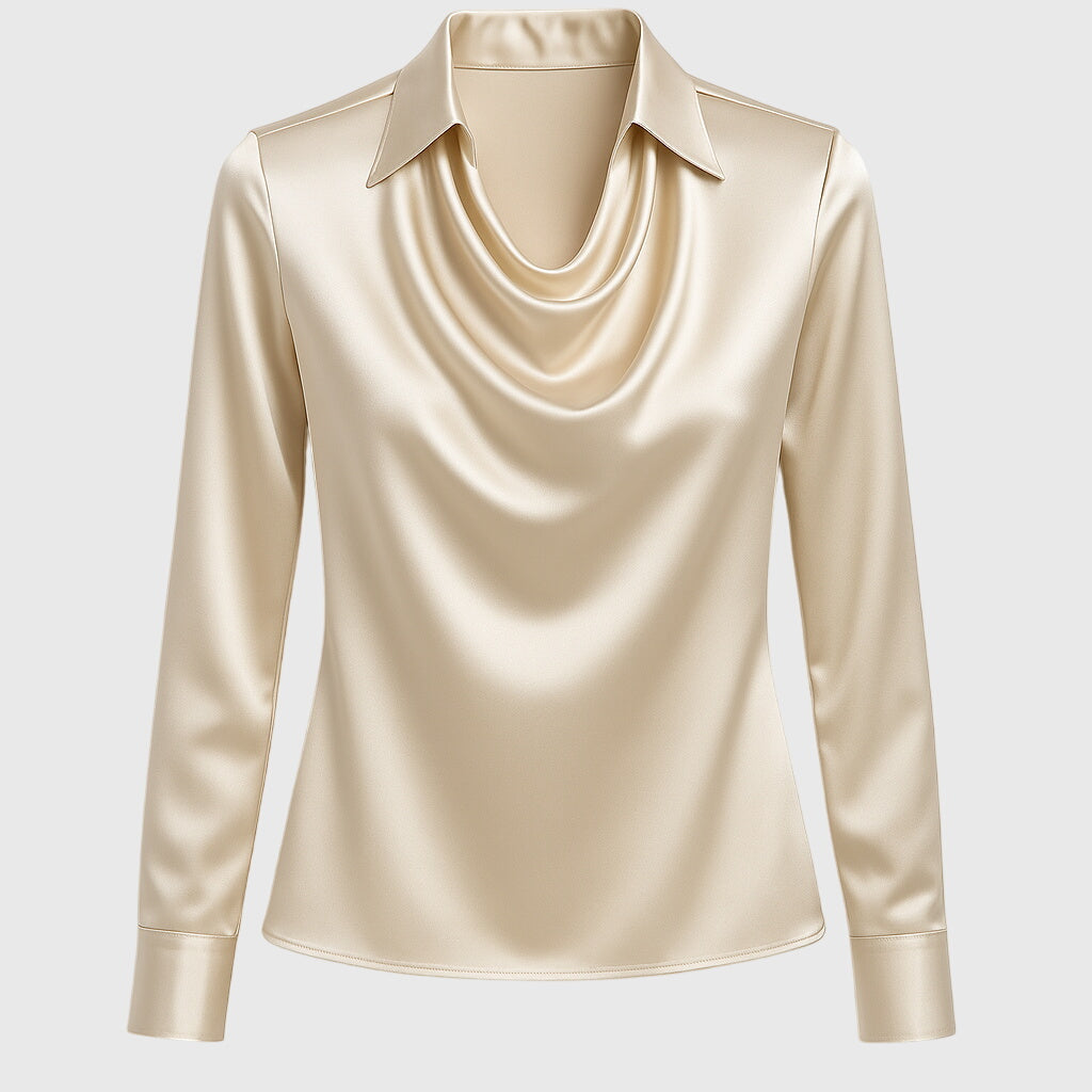 Sylvie | Blouse with luxurious shine